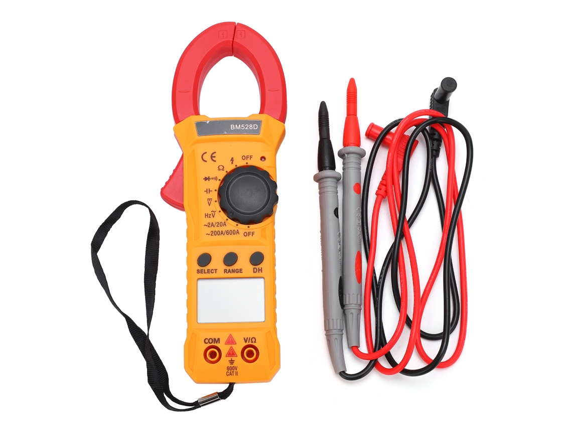 Pinza Amperimétrica Digital Bm528d, Comprobador De Voltaje Universal De 600 A/1000 V, Amperímetro Con Apagado Automático.