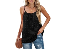 2026-top Camiseta Sin Mangas Casual Para Mujer Cuello Redondo Suelto De Poliéster