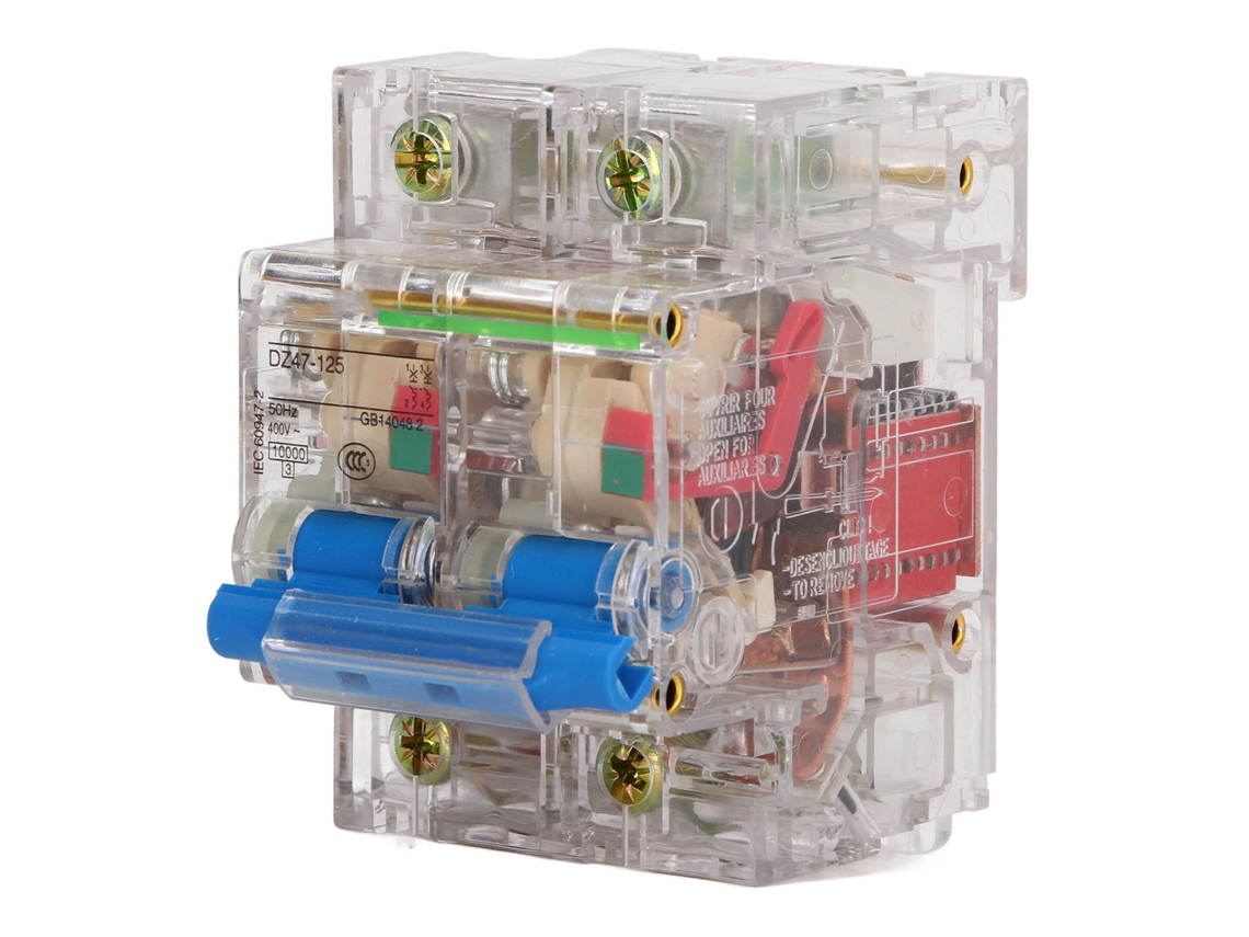 2026 Velora-Disjuntor Transparente 2p 400v 63a Sensibilidade Alta Air Switch Para Sistemas AC