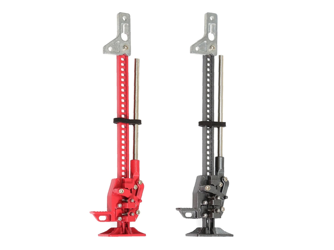 Rojo Gato Elevador Metálico Deslizante Simulación Coche Rc Rock Crawler 1/10 Trx4 Scx10 Mejora