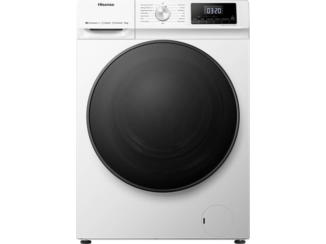 Lavadora HISENSE WFQA1014EVJMW (10 kg - 1400 rpm - Blanco)
