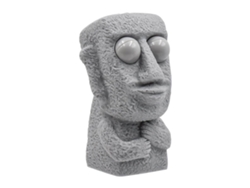Juguete De Piedra Marrón Para Apretar Con Ojos Brillantes Para Aliviar El Estrés