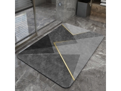 Alfombra de Baño LUUCOZK Antideslizantes Absorbentes Decoración Baño Secado Poliéster Multicolor (60x90cm)