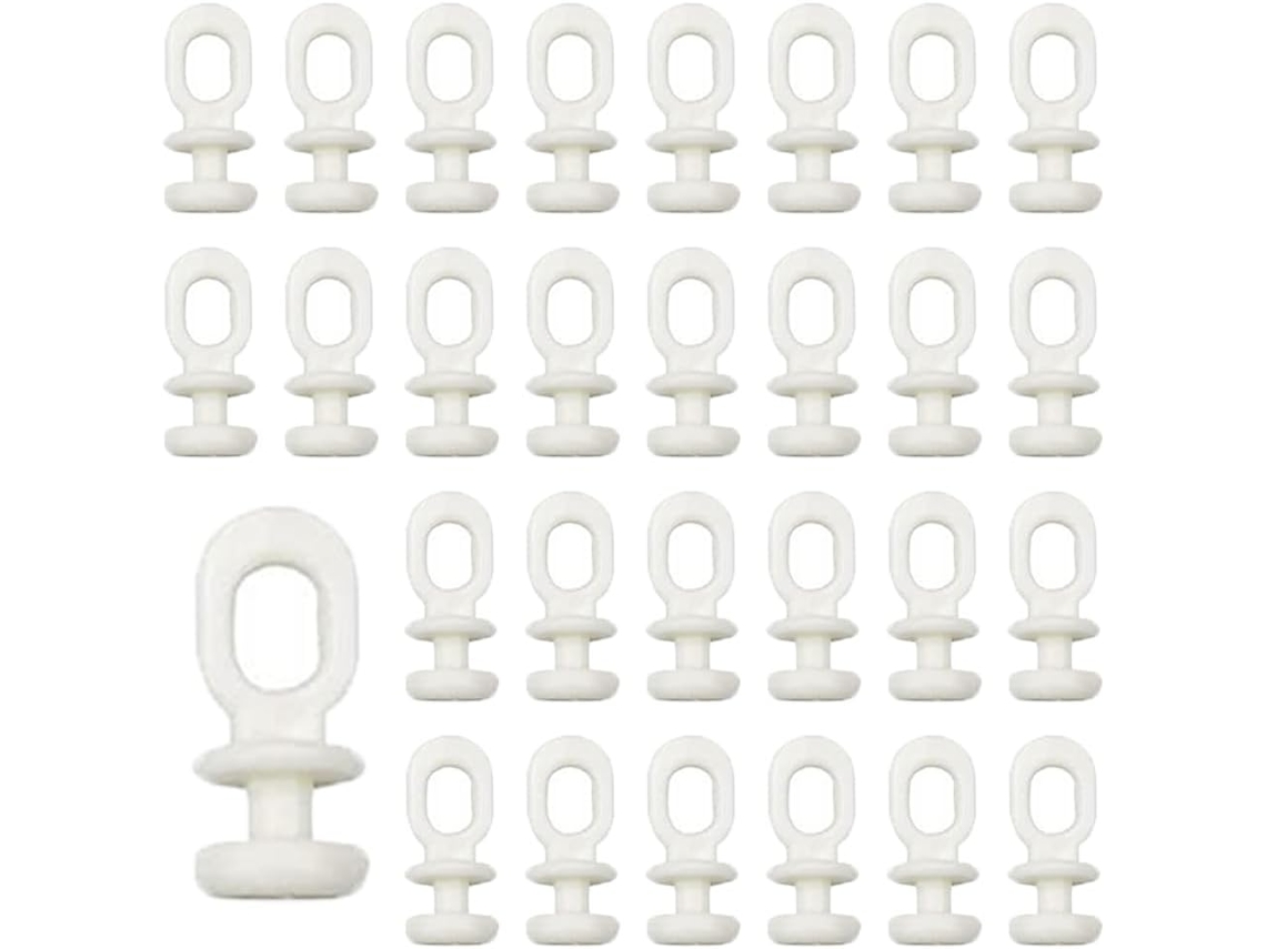 Juego de 100 ganchos para cortinas, deslizadores para ventanas y puertas, barras para ducha y baño - Vayotoy