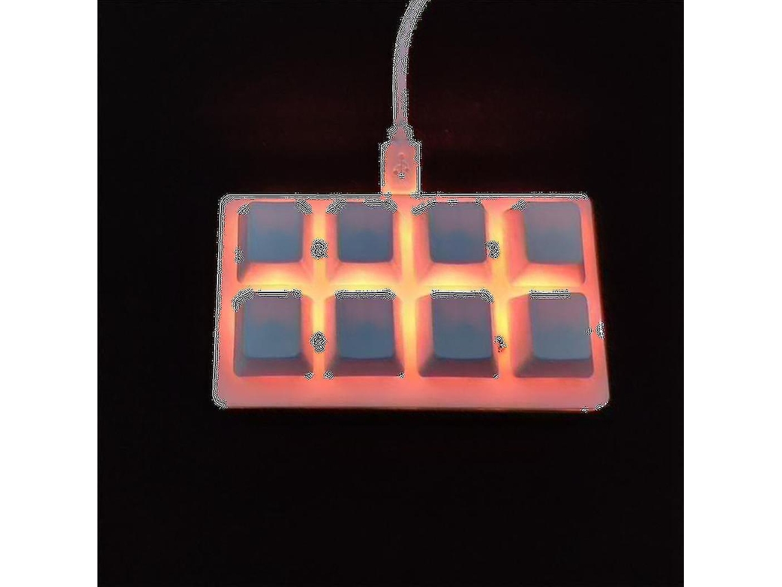 Miniteclado portátil de 8 teclas, teclado mecánico programable con atajos. Everley891