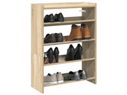 Mueble Zapatero | Zapatero Madera Contrachapada Roble Sonoma 60x25x81 Cm