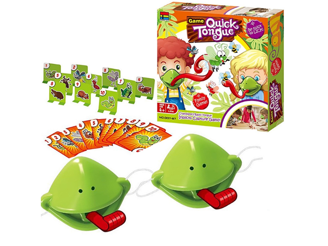 Juego De Mesa Para Atrapar Insectos Con Lengua Interactiva: Juguete Educativo Para Niños Y Familias.