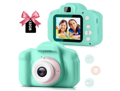 Camaras Compactas VIGA EUROPE X2 2 Pulgadas 13Mp Regalo Niños 32G Verde