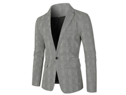 2026-chaqueta De Traje Con Solapa A Cuadros Para Hombres Mystdiy Talla S A Xl Manga Larga Estilo Juvenil Otoño