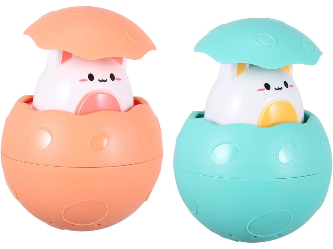Set De 2 Juguetes De Baño Para Niños, Huevos De Agua Con Rociador, Divertidos Juguetes Para La Piscina