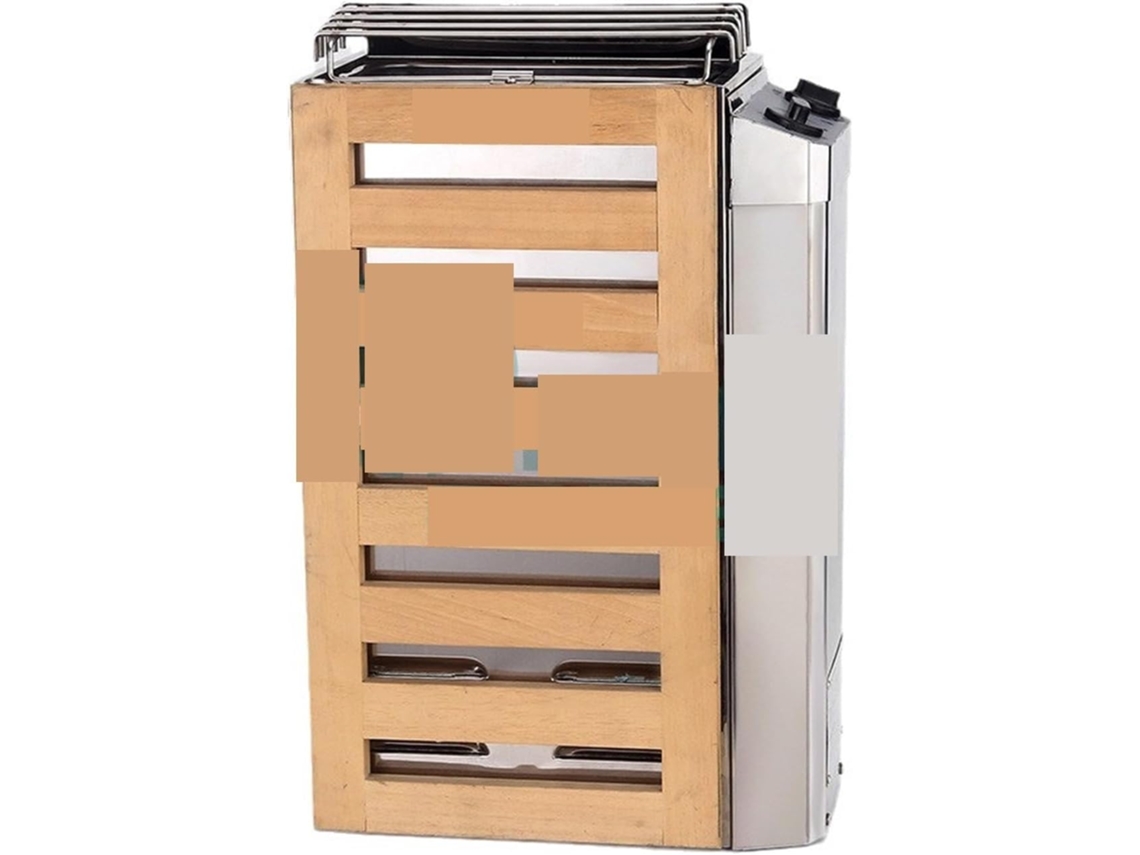 Calentador de sauna doméstico pequeño de acero inoxidable con tubo calefactor, control interno y vapor. SFUSHOS