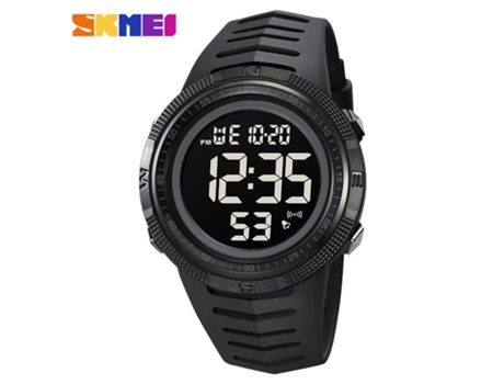 Reloj Deportivo Digital para Hombres Relojes con Pantalla LED para Hombres Reloj Despertador Luminoso Impermeable-Negro - Máquina Negra LUUCOZK