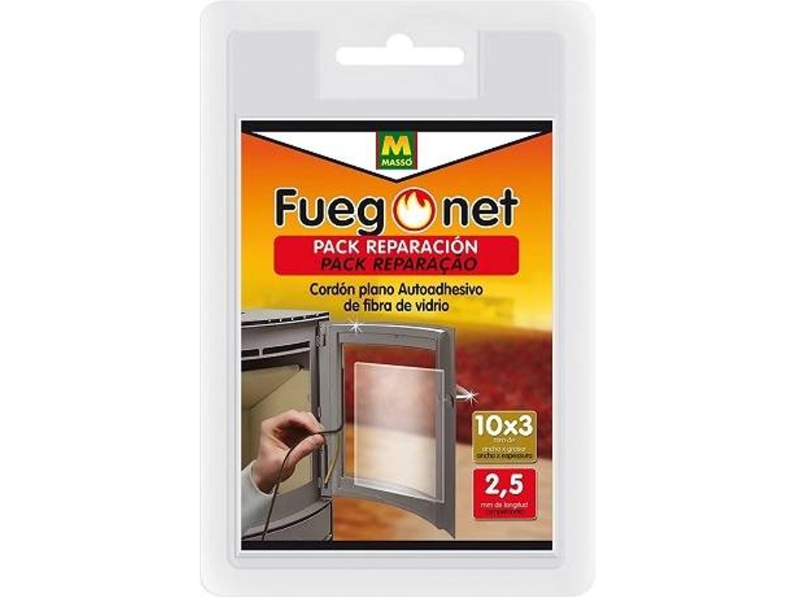 Kit de Reparación para Chimeneas y Barbacoas FUEGONET CM-5400 (50 ml - 0.3 cm x 2.5 m)