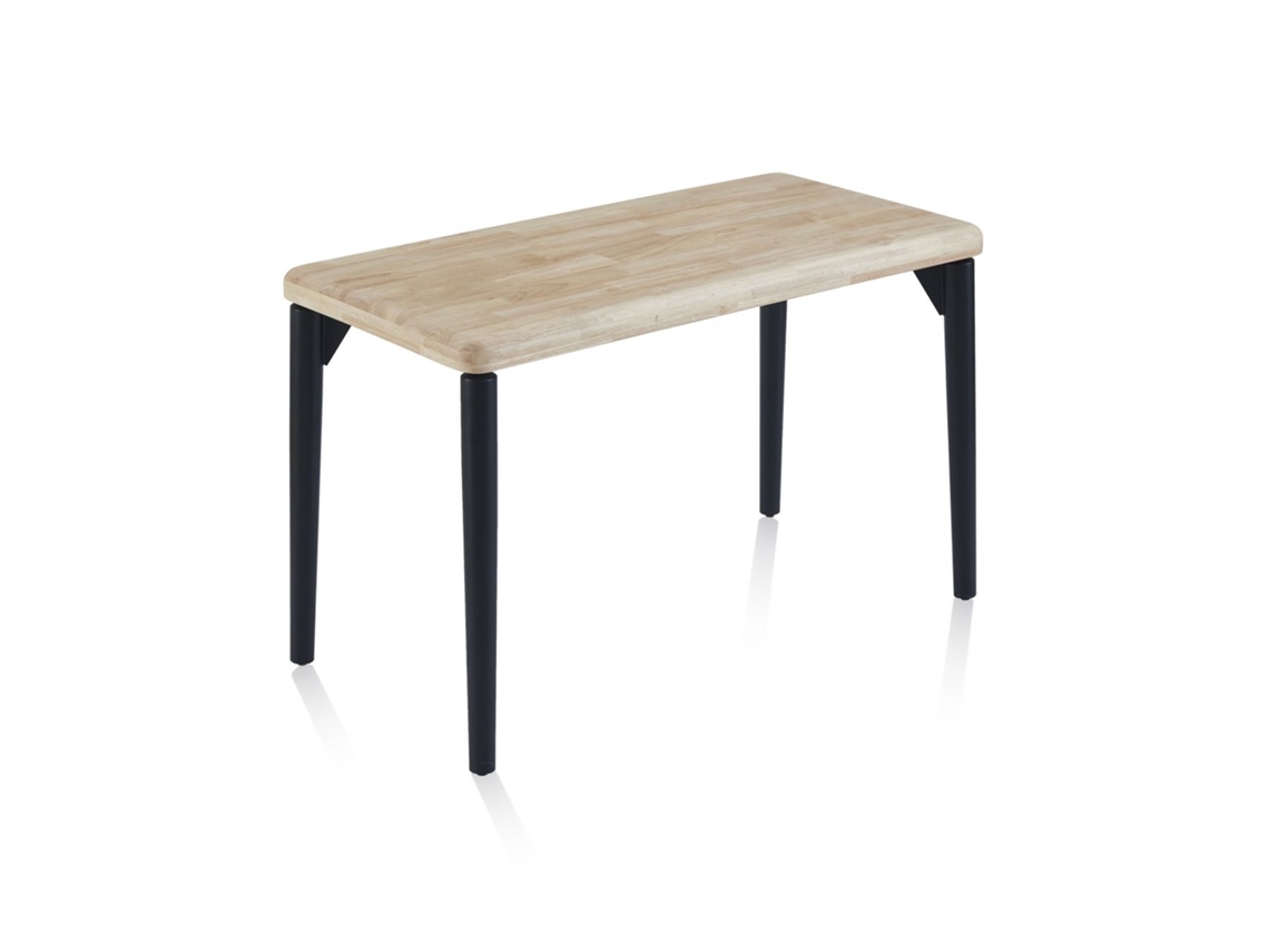 Mesa de estudio Padma Negro - Roble 120 x 76 x 60 cm