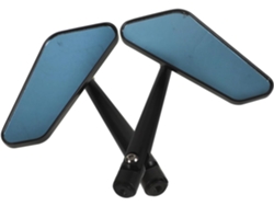 Espejos Retrovisores Plegables Para Motocicleta, Con Posición Ajustable En El Manillar, De Aleación De Aluminio Negro, Para Motocicletas De Competición Y Turismo.