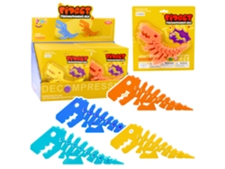 Rompecabezas de dinosaurio Fidget 3D, rompecabezas flexible y plegable B.active