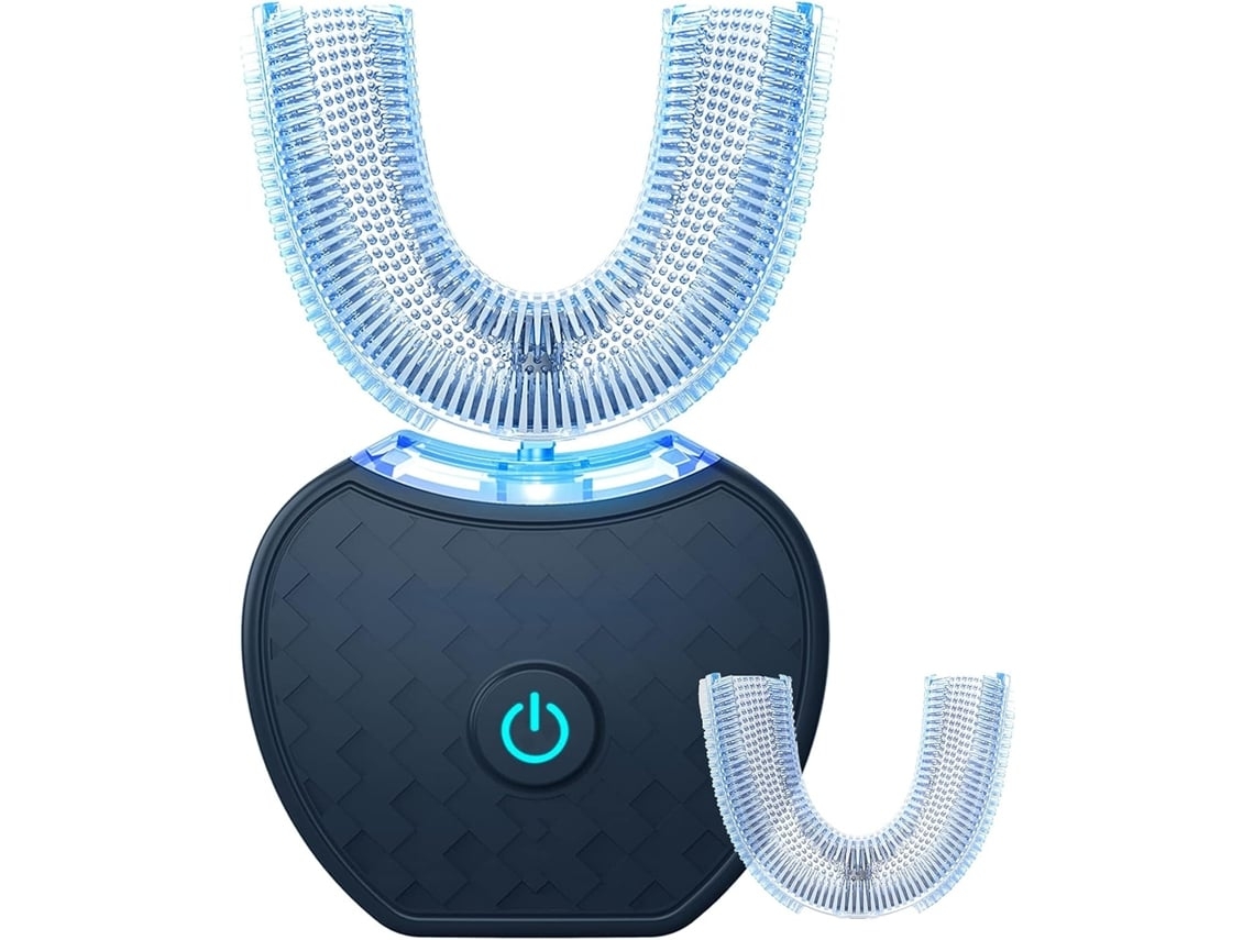 Kit Blanqueador Dental En Forma De U, Cepillo De Dientes Automático, Cabezales De Repuesto, Blanquea Los Dientes Mientras Se Cepilla.