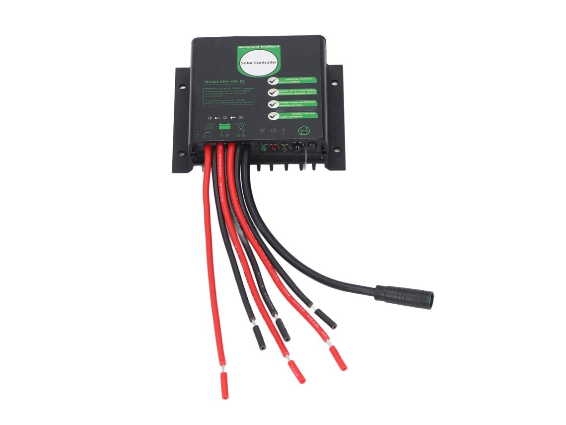 Controlador de carga solar Primerox de 12/24 V y 10 A, regulador de batería resistente al agua.