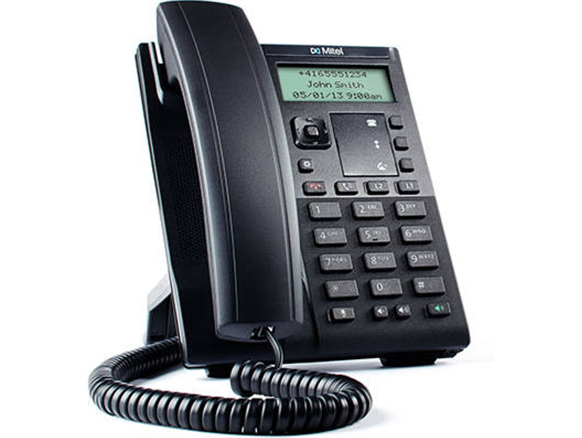 Teléfono fijo Con Cable MITEL C00005AAA-A negro