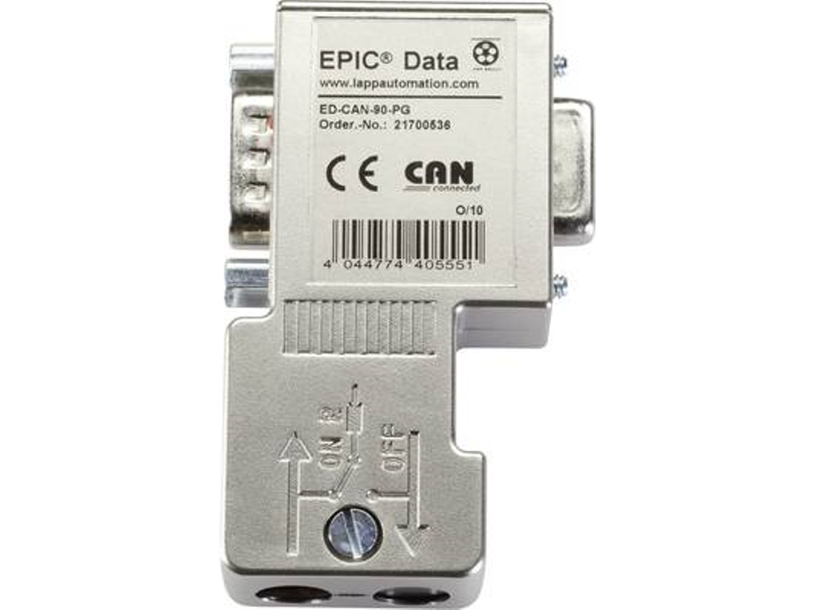 Conector de bus CAN Lappkabel Epic® Data con conexión por tornillo Epic® Ed Can 90 Pg Contenido 1 ud. (21700536)