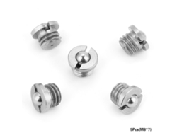 5pcs Conjunto De Plungers De Bola Con Resorte De Acero Inoxidable Con Flange Rosca (m8*7)