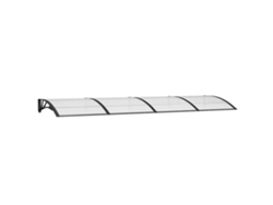 Maison Exclusive - Marquesina De Puerta Policarbonato Negro 350x100 Cm