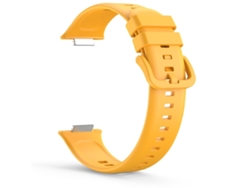 Correa Reloj Compatible Para Huawei Watch Fit 2 Silicona Goma Hebilla Amarillo