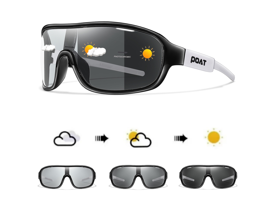(estilo 2) Gafas De Ciclismo Fotocromáticas Polarizadas Unisex, Montura De Polímero, Lentes Tac