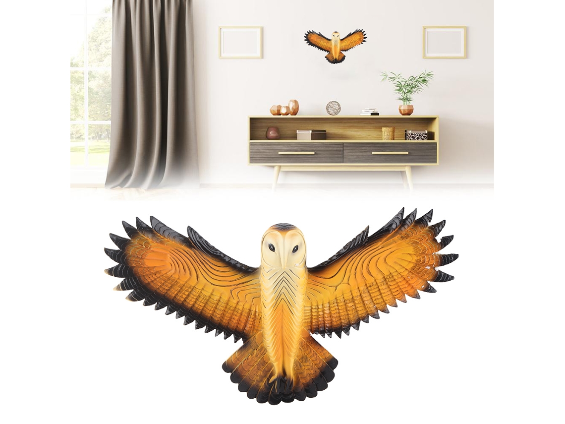 Estatua Decorativa De Búho De Resina Para Pared, Jardín, Regalo Para Amigos O Familiares.