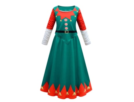 Disfraces de navidad cosplay vestido infantil 140