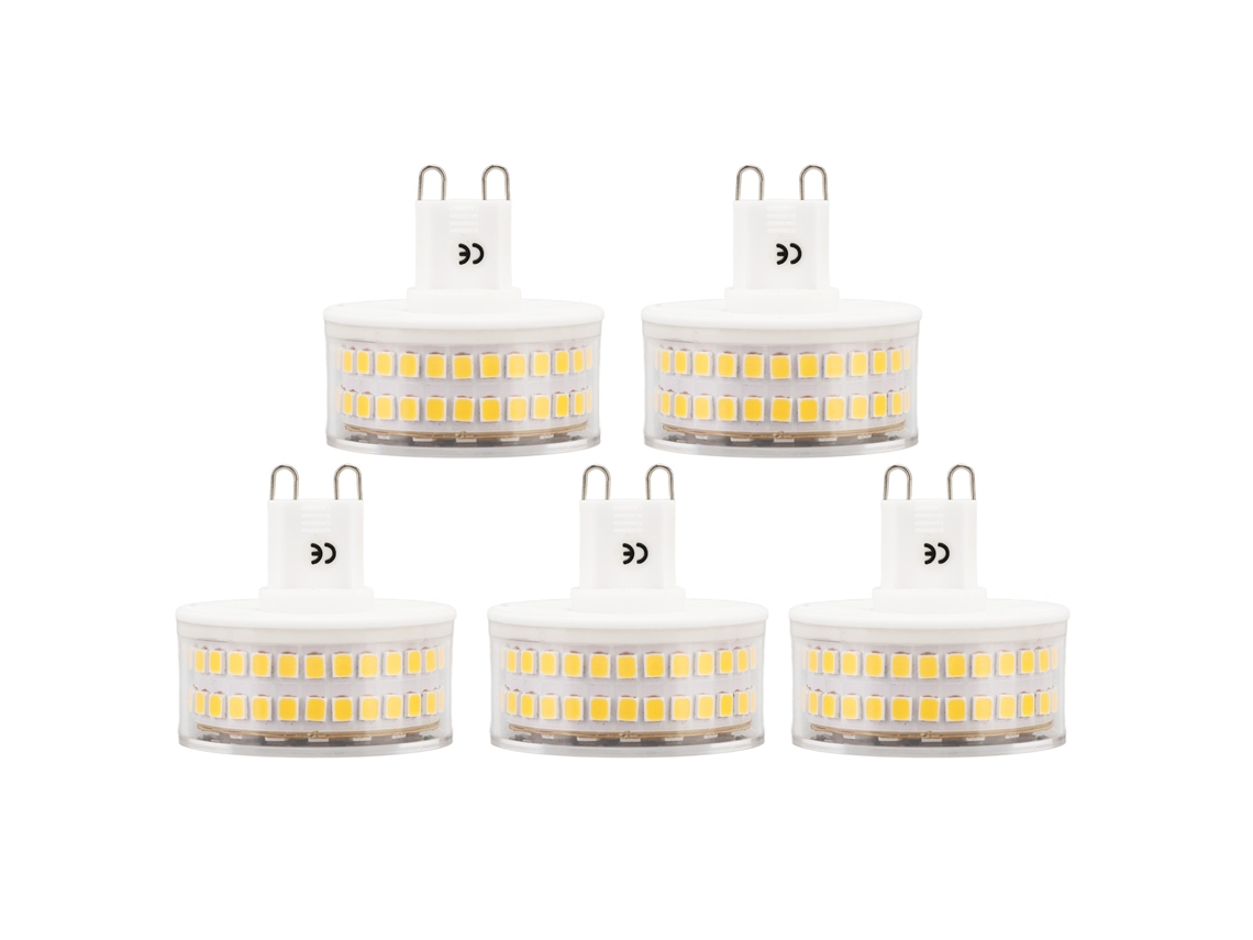 2026-2 Unidades Bombilla Led G9 Luz Blanca Cálida 3000k 5w 220v Para Lámparas De Techo Y Pared Colgantes
