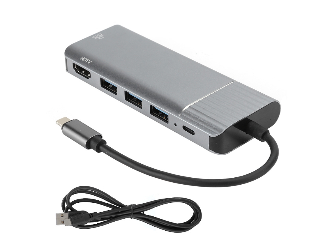 Conector Hub Usb Estación De Acoplamiento Apple A Hdmi Dispositivo De Expansión De Interfaz Múltiple Conexión Conversión
