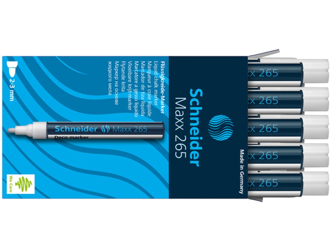 Rotulador Permanente Schneider 10 Schneider Blanco 265