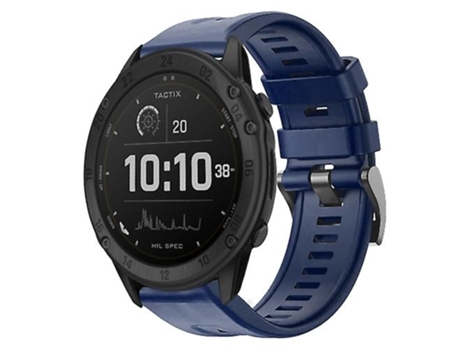 Correa De Reloj Inteligente Para Garmin Tactix Delta, Hebilla De Metal, Correa De Silicona De Color Sólido, Azul Marino VENISYMLIS