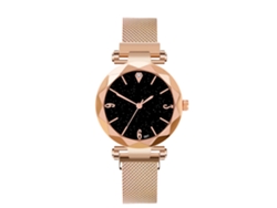 Reloj De Pulsera Informal De Negocios Para Hombre Con Correa De Malla, Cuarzo Oro Rosa