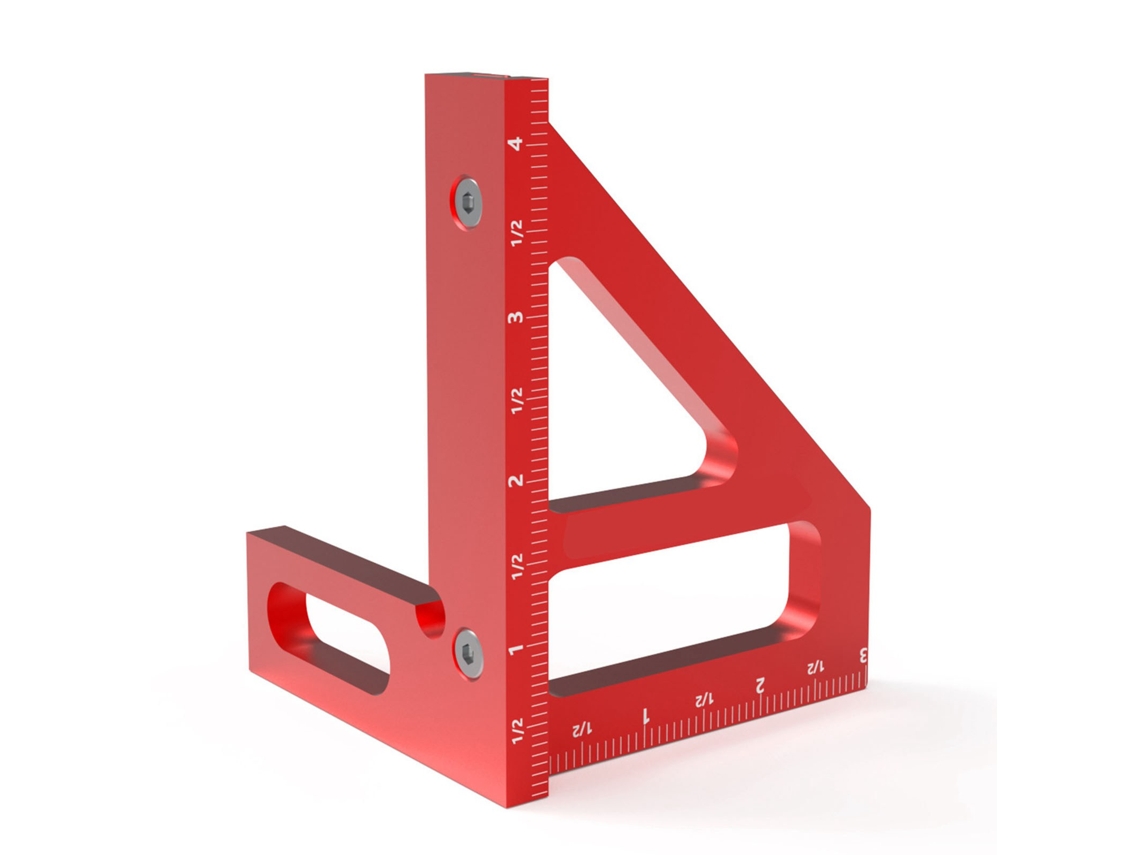 Regla Triangular Multiángulo De 45 A 90 Grados Para Carpintería, Medición De Ingletes De Aluminio