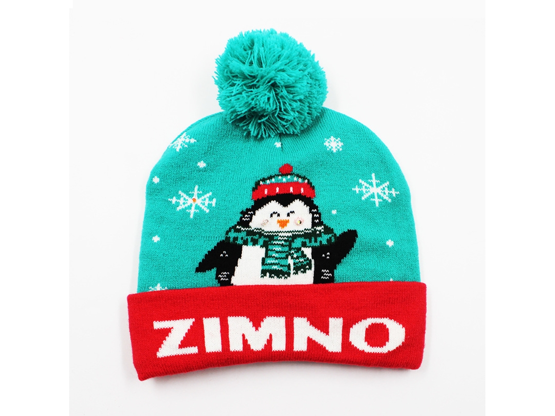 Gorro De Natal De Tricô Chrui Com Luzes, Com 6 Luzes Led Coloridas (24)