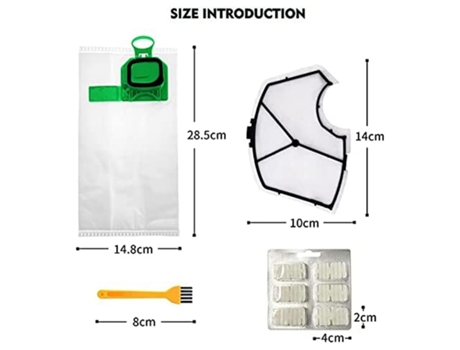 Para kit de saco de aspirador de pó kobold compatível com vorwerk kobold-a