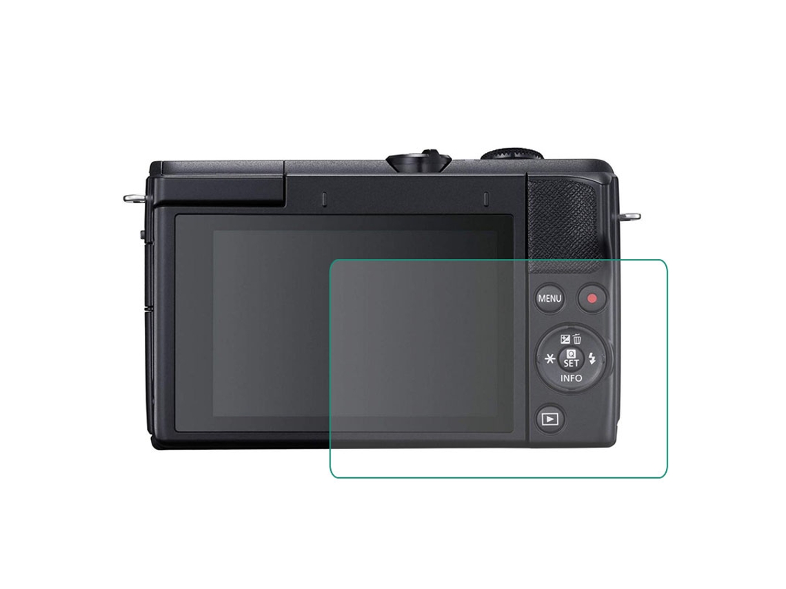 Juego de 5 protectores de pantalla de vidrio templado antirroturas y arcos para Canon M200 (5 unidades)