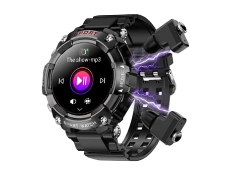Reloj inteligente con auriculares, teléfonos iOS y Android, pantalla táctil completa redonda de 1,52 pulgadas, rastreador de fitness, responder/hac...