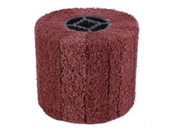 Cepillo De Rueda De Desbaste Pulido Con Núcleo De Goma Con Revestimiento Cruzado Para Acero Inoxidable, Aluminio Y Hierro, Grano 180.