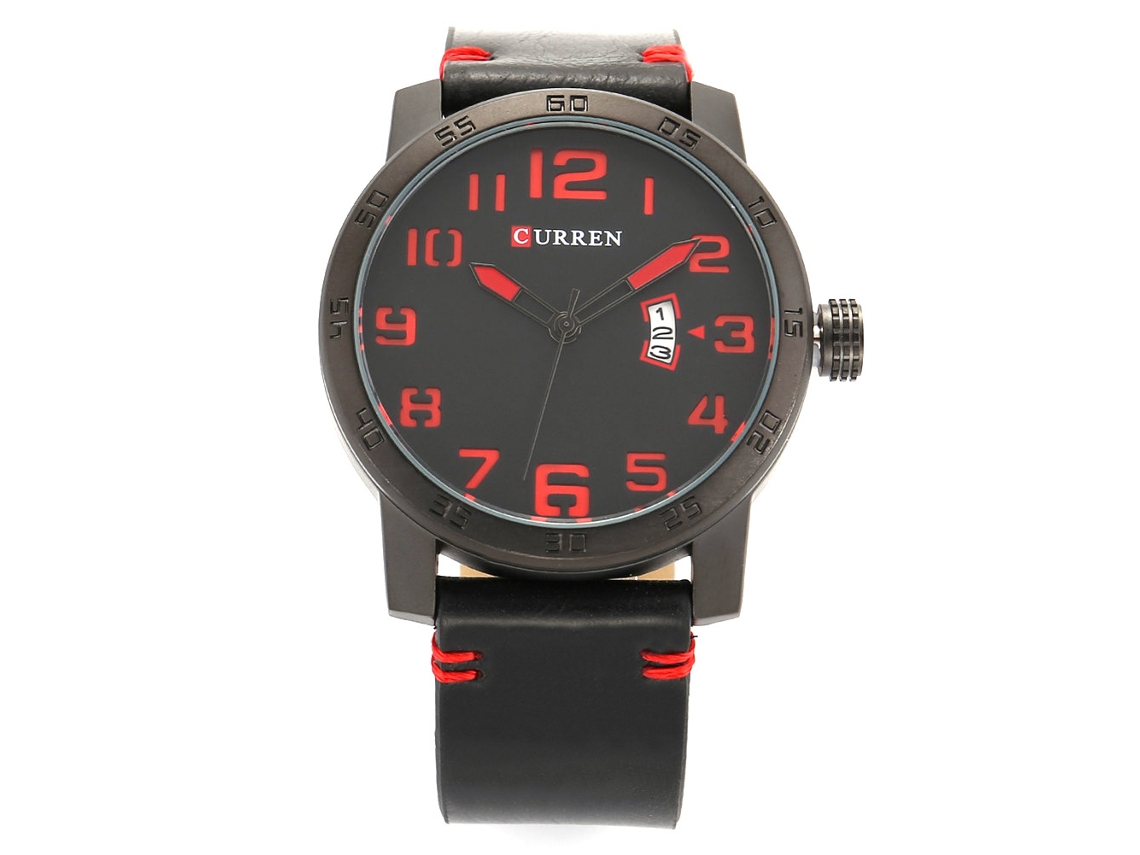 Reloj De Pulsera De Cuarzo Para Hombre Estilo Moderno Impermeable Con Calendario