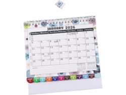 Calendario De E Escritorio Mensual Desplegable Con Páginas
