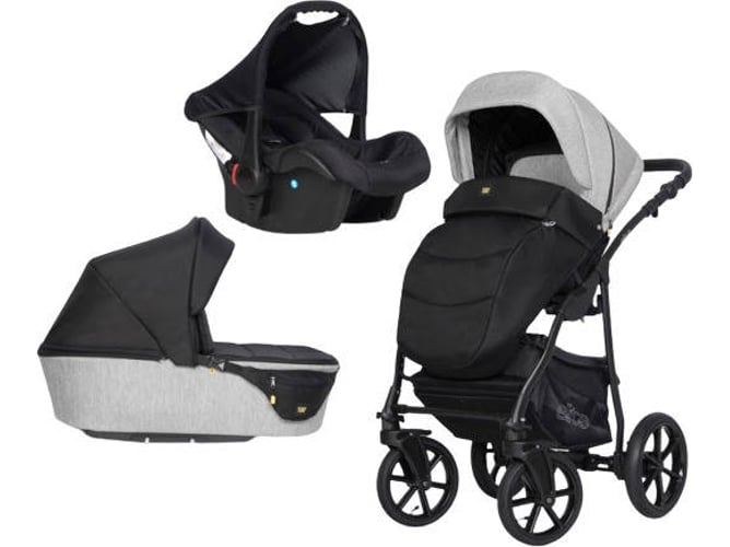 Carrito de Bebé Individual EXPANDER Elite + Carlo Isofix Ready Silver