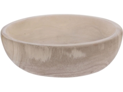 Bandeja Organizadora Redonda Madera Paulownia Beige Collares Pendientes Ideal Exhibir Joyas Cajones Tiendas