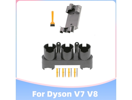 Soporte de almacenamiento y pilones, colgador de cargador, piezas de Base para aspiradora inalámbrica Dyson V7 V8, lavable, ahorra espacio, plástic...
