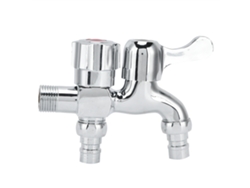 Llave doble rosca hembra G1/2 para arandela de jardín