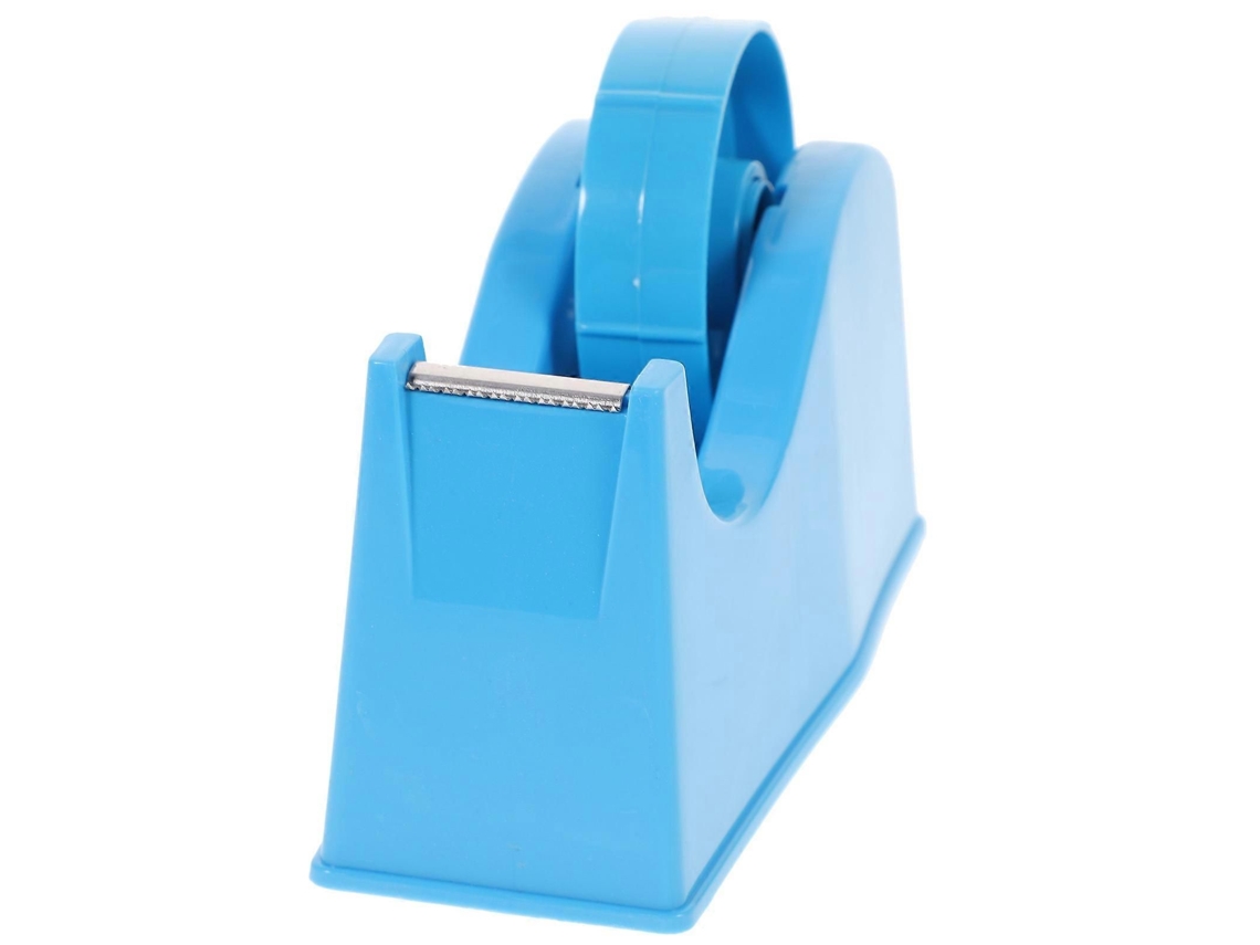 Dispensador de cinta adhesiva de escritorio, material de oficina y papelería, 6.5 x 3.6 x 3 pulgadas, cuadrado, plástico, 1 juego GOKOCO