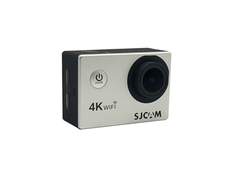 Action Cam SLOWMOOSE Air Action Pantalla LCD A Prueba de Agua (Wi-Fi - 4K - 2.0 Pulgadas - Plateado)