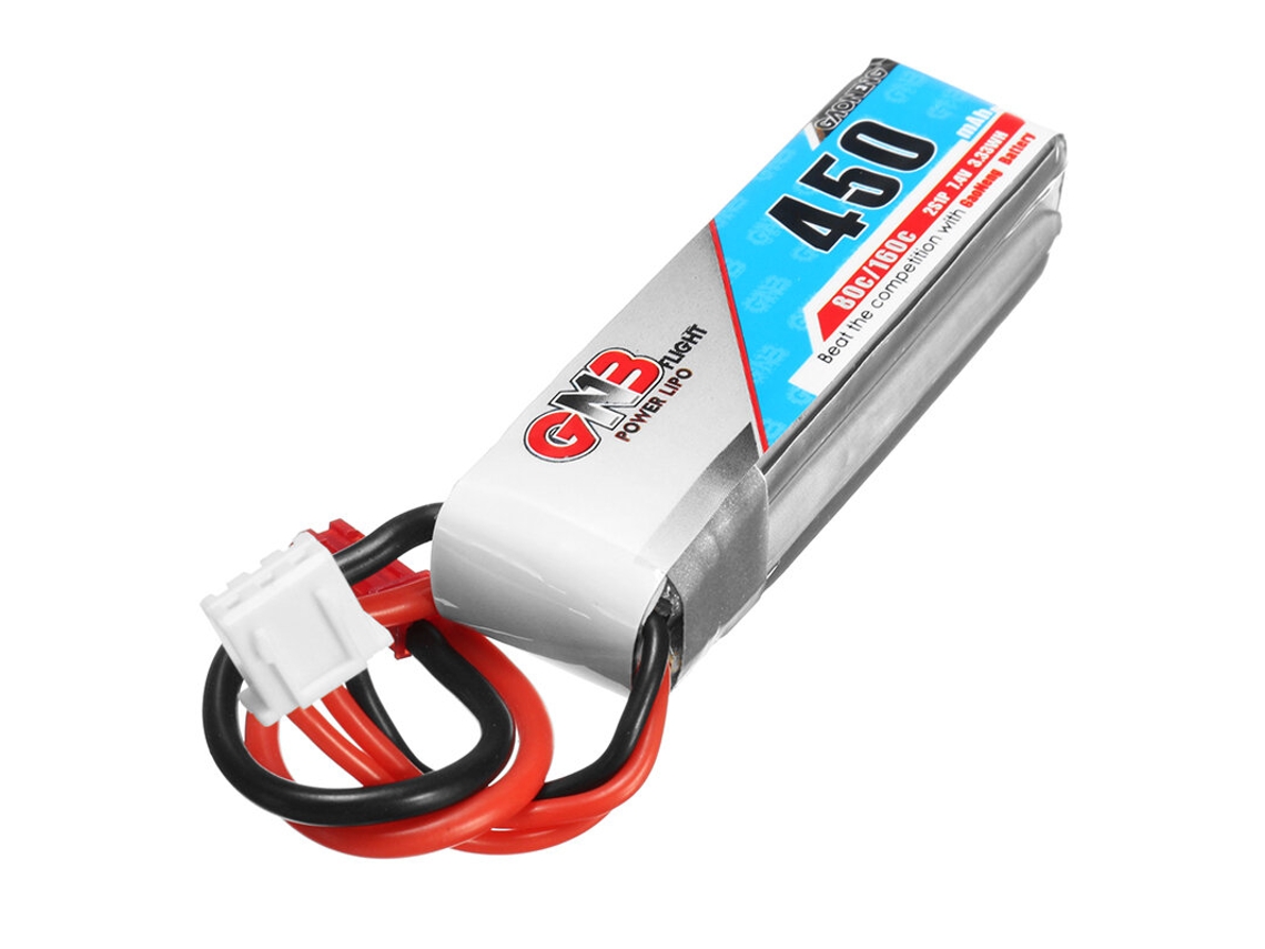 Bateria Gaoneng Gnb 7,4 V 450 Mah 80c 2s Lipo Jst Plug Para Drone Rc